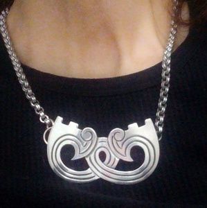 Vintage Margot de Taxco Sterling Silver Convertible Pendant Brooch